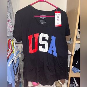 USA print t-shirt